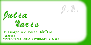 julia maris business card